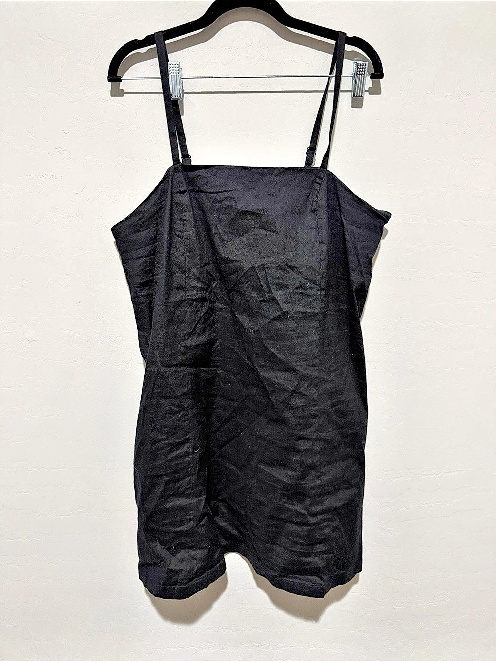Athleta Black Linen Dress Size L Like New
